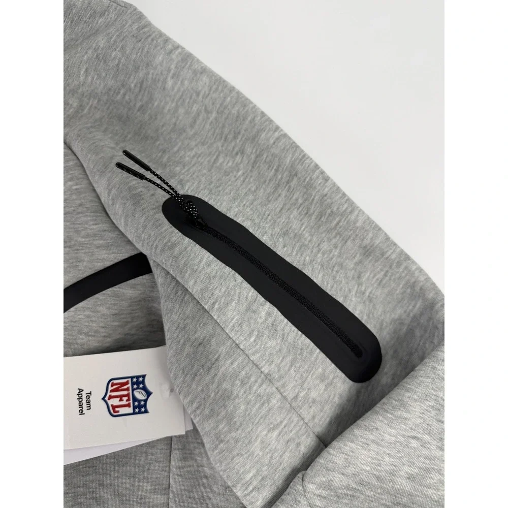 Kansas City Chiefs Nike Grey‎ Tech Fleece Hoodie Jacket Hooded Size Large L NWT